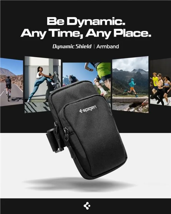 Περιβραχιόνιο Spigen Dynamic Shield Armband A702 για Smartphones έως 6.9" – Black (AMP04617) - Image 14