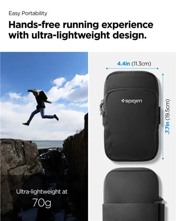 Περιβραχιόνιο Spigen Dynamic Shield Armband A702 για Smartphones έως 6.9" – Black (AMP04617) - Image 22