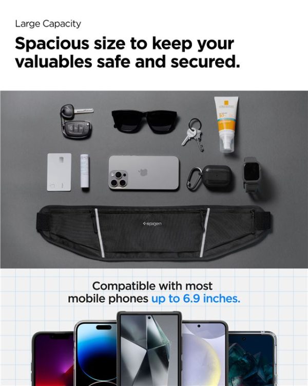 Spigen A710 Dynamic Shield Waist Bag Black (AMP04618) - Image 19