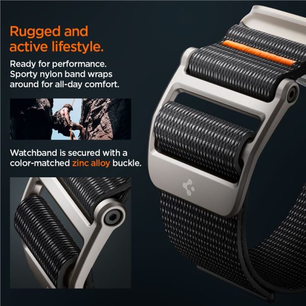 Spigen Watch Band DuraPro Flex Ultra Black-Apple Watch Series 44/45/46/49mm (AMP05981) - Image 23