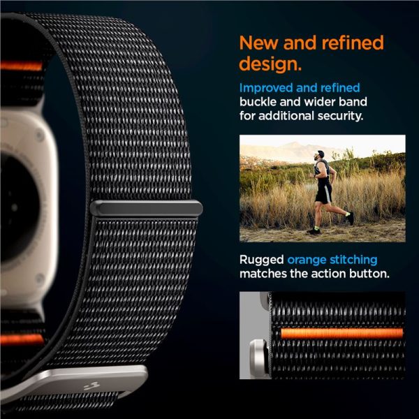 Spigen Watch Band DuraPro Flex Ultra Black-Apple Watch Series 44/45/46/49mm (AMP05981) - Image 24