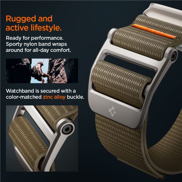 Spigen Watch Band DuraPro Flex Ultra Khaki-Apple Watch Series 44/45/46/49mm (AMP05982) - Image 23