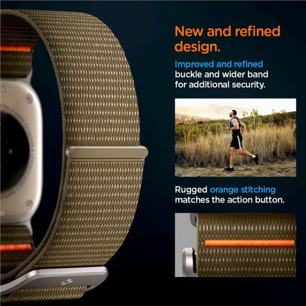 Spigen Watch Band DuraPro Flex Ultra Khaki-Apple Watch Series 44/45/46/49mm (AMP05982) - Image 24