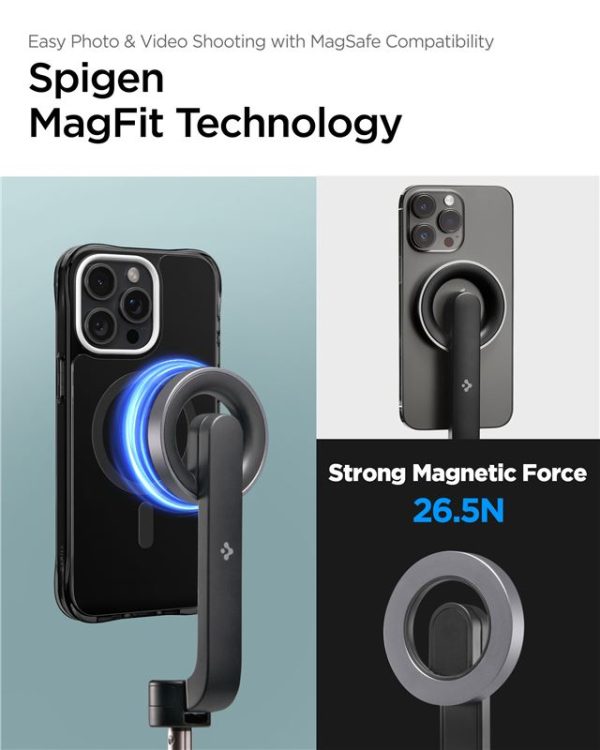 SPIGEN S570W MAGSAFE BLUETOOTH SELFIE STICK TRIPOD BLACK (AMP06402) - Image 24