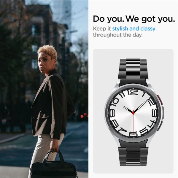 Spigen Band Modern Fit 316L Black-Samsung Galaxy Watch 6 Classic 47mm (AMP06490) - Image 9