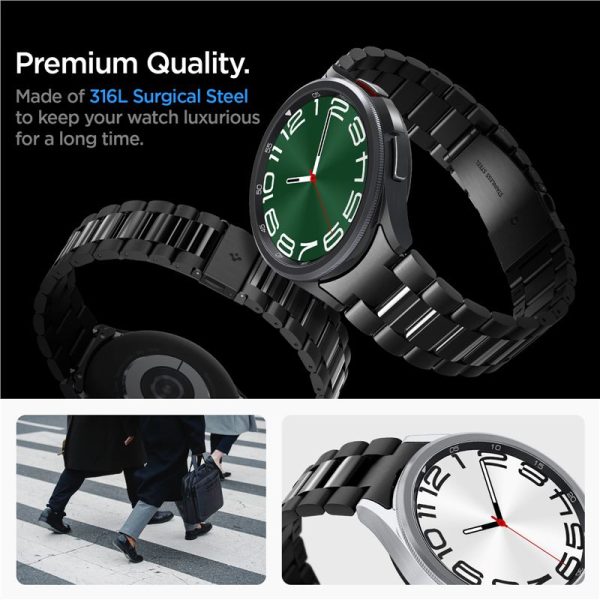Spigen Band Modern Fit 316L Black-Samsung Galaxy Watch 6 Classic 47mm (AMP06490) - Image 10