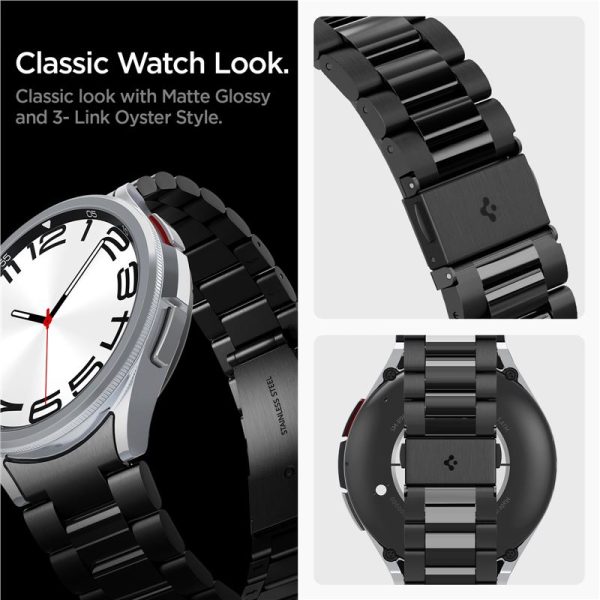 Spigen Band Modern Fit 316L Black-Samsung Galaxy Watch 6 Classic 47mm (AMP06490) - Image 11