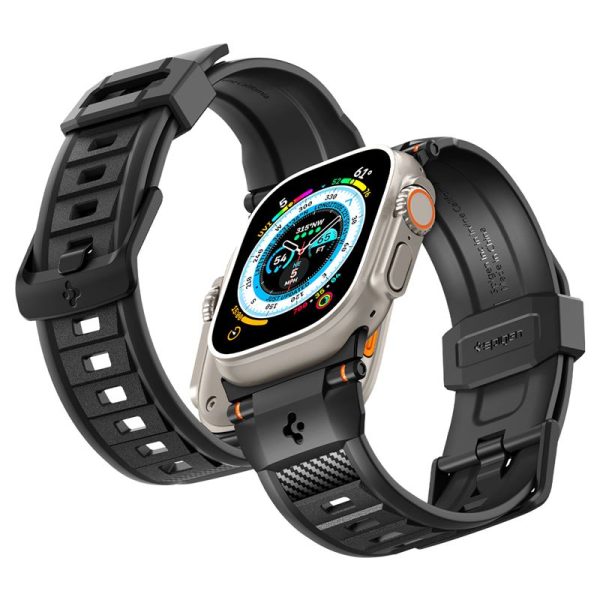 Spigen Rugged Armor Band Matte Black-Apple Watch Series 44/45/46/49mm (AMP07105) - Image 21