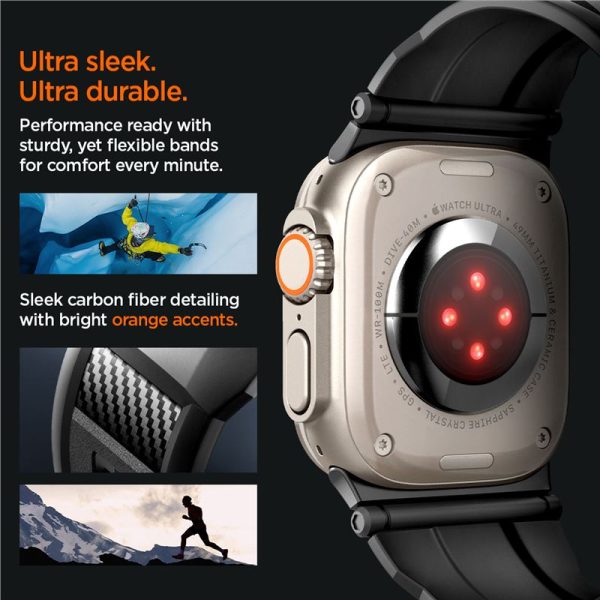 Spigen Rugged Armor Band Matte Black-Apple Watch Series 44/45/46/49mm (AMP07105) - Image 24