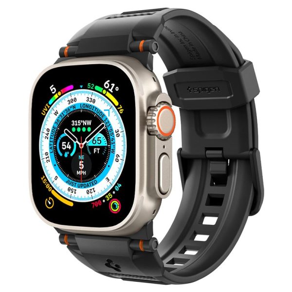 Spigen Rugged Armor Band Matte Black-Apple Watch Series 44/45/46/49mm (AMP07105) - Image 28