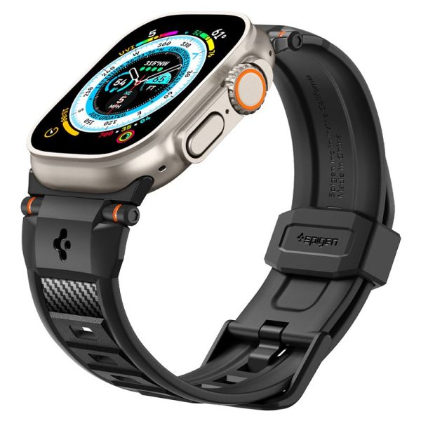 Spigen Rugged Armor Band Matte Black-Apple Watch Series 44/45/46/49mm (AMP07105) - Image 35