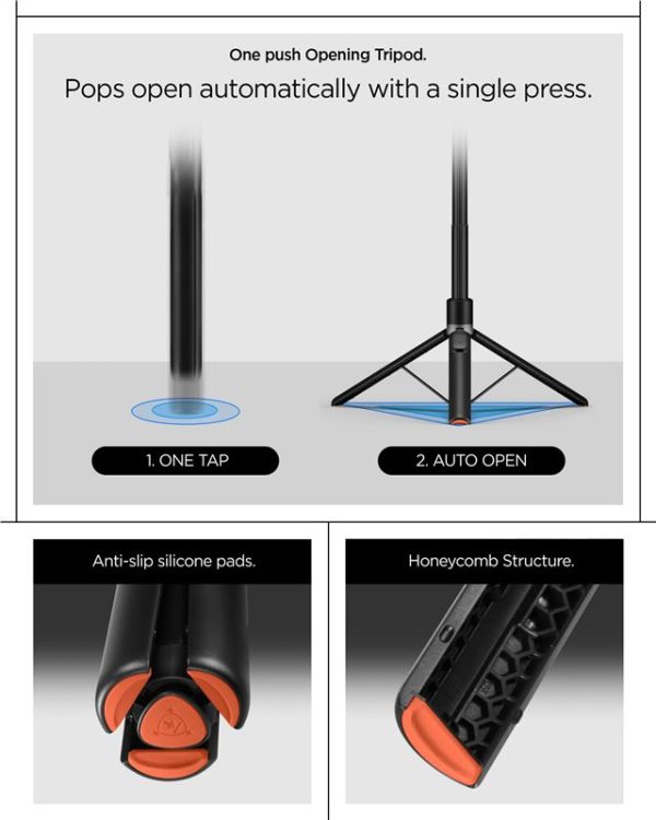 Spigen Selfie Stick MagSafe+ Tripod black (AMP09534) - Image 7