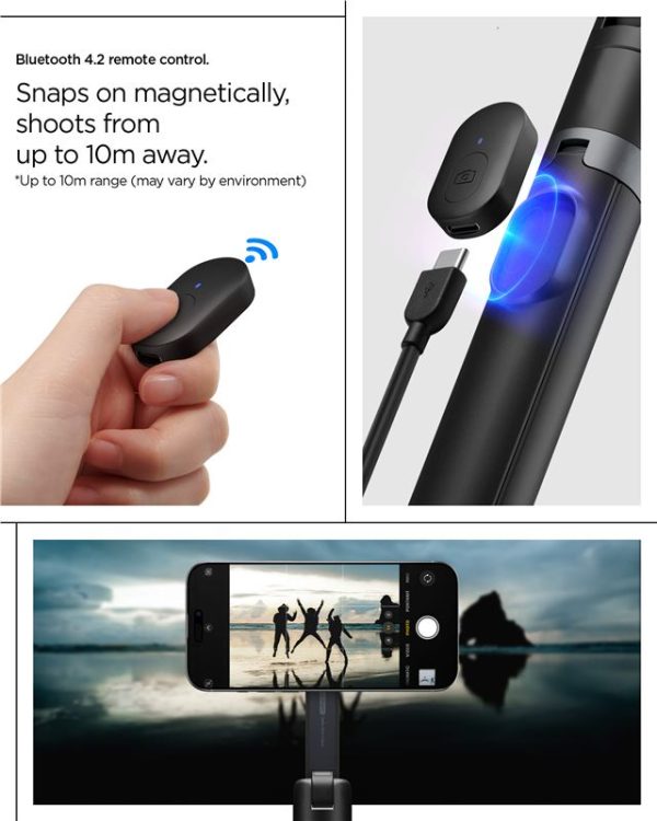 Spigen Selfie Stick MagSafe+ Tripod black (AMP09534) - Image 8
