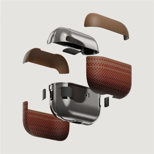 Pitaka Aramid Fiber Magnetic Case sunset - AirPods Pro2 (APM2402) - Image 4