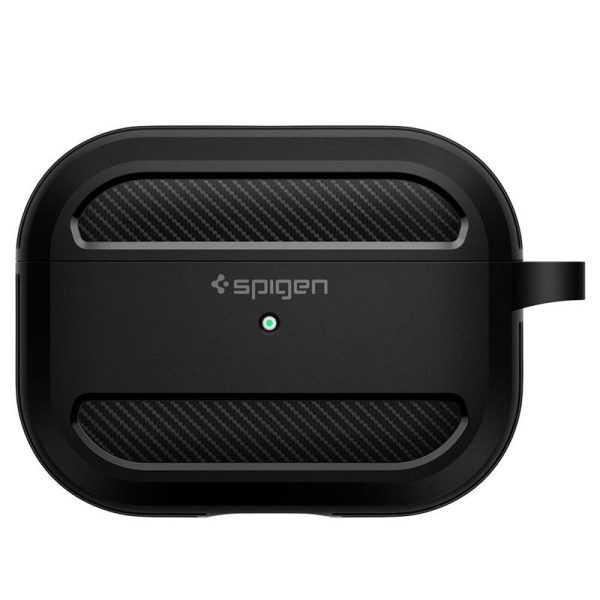 SPIGEN RUGGED ARMOR APPLE AIRPODS PRO 1 MATTE BLACK (ASD00540) - Image 11
