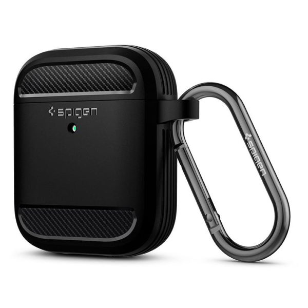 SPIGEN RUGGED ARMOR APPLE AIRPODS MATTE BLACK (ASD01117) - Image 13