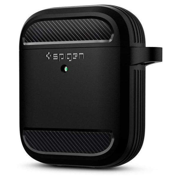 SPIGEN RUGGED ARMOR APPLE AIRPODS MATTE BLACK (ASD01117) - Image 15