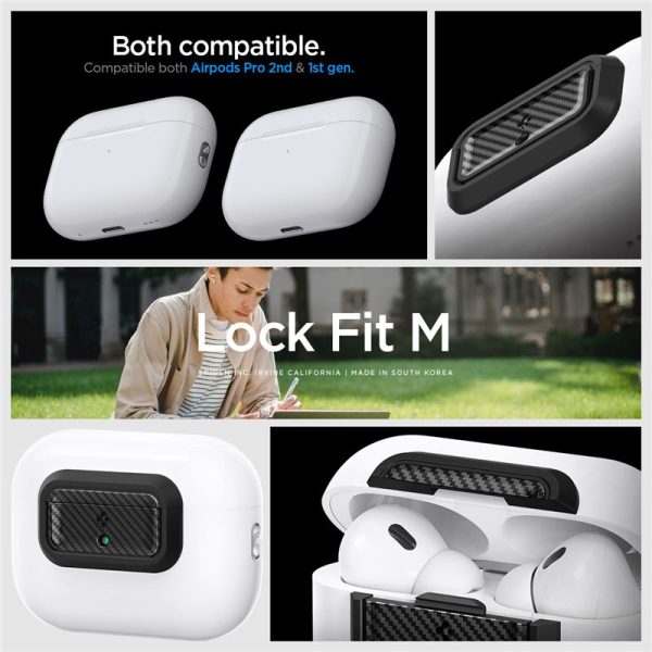 Spigen Lock Fit M carbon - AirPods Pro (2nd/1st Gen) (ASD06156) - Image 6