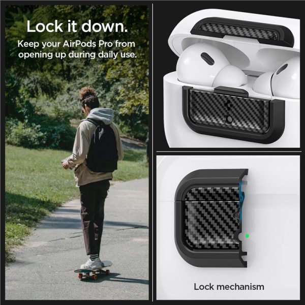 Spigen Lock Fit M carbon - AirPods Pro (2nd/1st Gen) (ASD06156) - Image 7