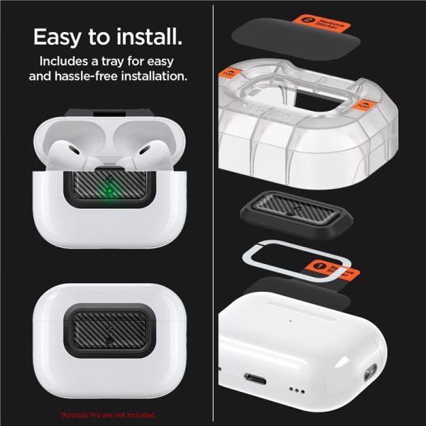 Spigen Lock Fit M carbon - AirPods Pro (2nd/1st Gen) (ASD06156) - Image 8