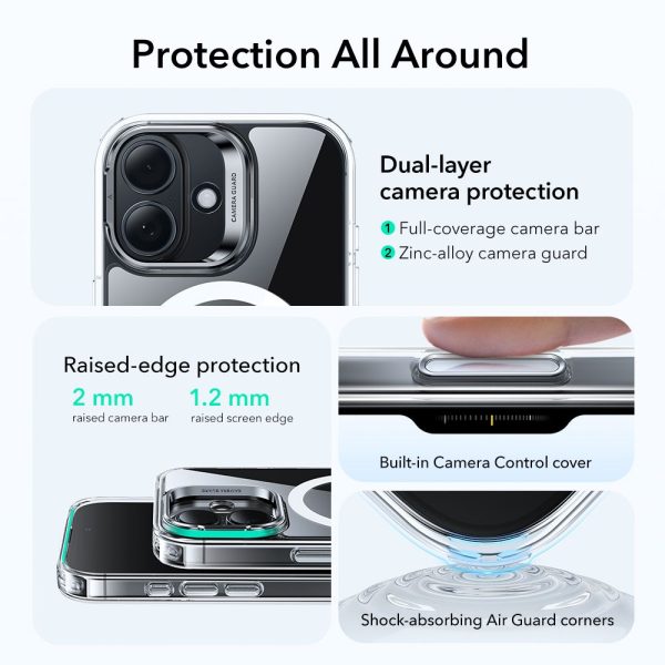 ESR CLASSIC HYBRID KICKSTAND MAGSAFE IPHONE 17 CLEAR - Image 2