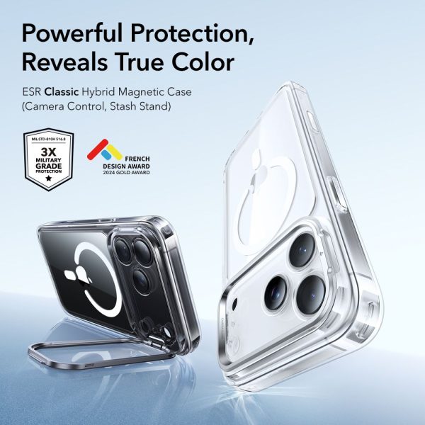 ESR CLASSIC HYBRID KICKSTAND MAGSAFE IPHONE 17 PRO CLEAR - Image 3