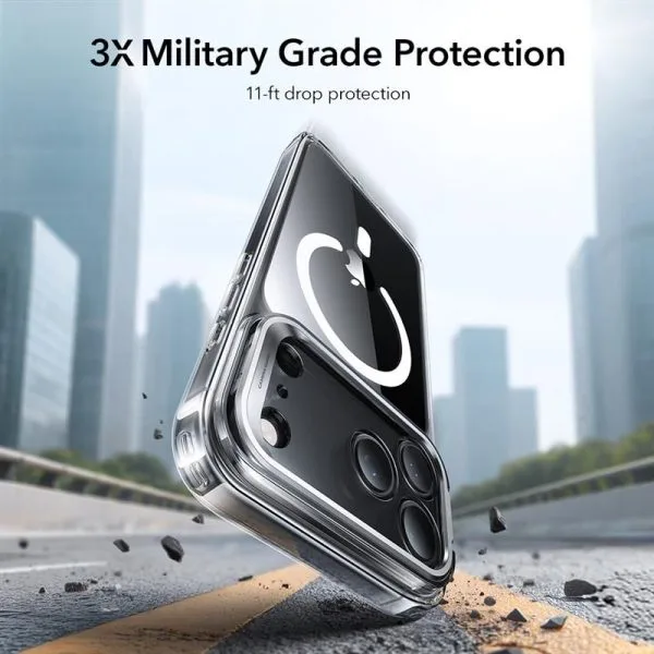 ESR CLASSIC HYBRID KICKSTAND MAGSAFE IPHONE 17 PRO MAX CLEAR - Image 6