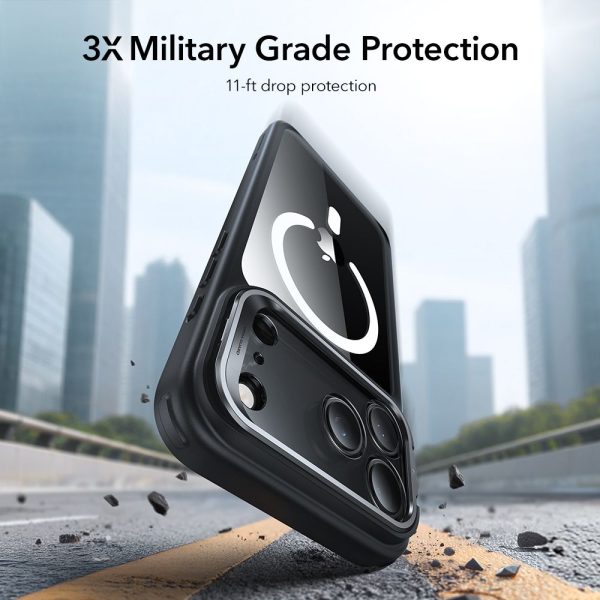 ESR CLASSIC HYBRID KICKSTAND MAGSAFE IPHONE 17 PRO MAX CLEAR/BLACK - Image 6