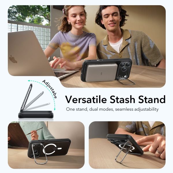 ESR CLASSIC HYBRID KICKSTAND MAGSAFE IPHONE 17 PRO MAX CLEAR/BLACK - Image 7