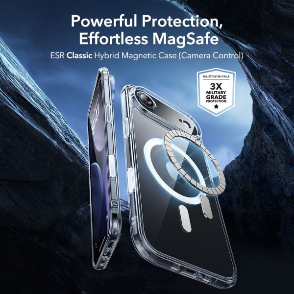 ESR CLASSIC HYBRID MAGSAFE & TEMPERED GLASS IPHONE 17 AIR CLEAR - Image 2