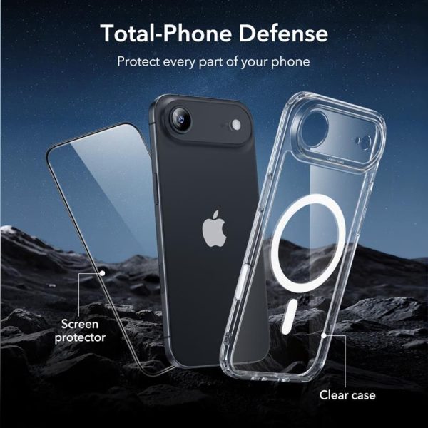 ESR CLASSIC HYBRID MAGSAFE & TEMPERED GLASS IPHONE 17 AIR CLEAR - Image 5