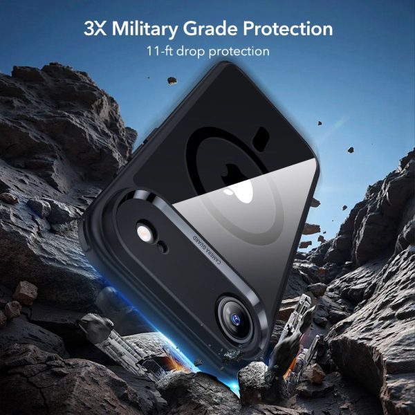 ESR CLASSIC HYBRID MAGSAFE & TEMPERED GLASS IPHONE 17 AIR CLEAR/BLACK - Image 4