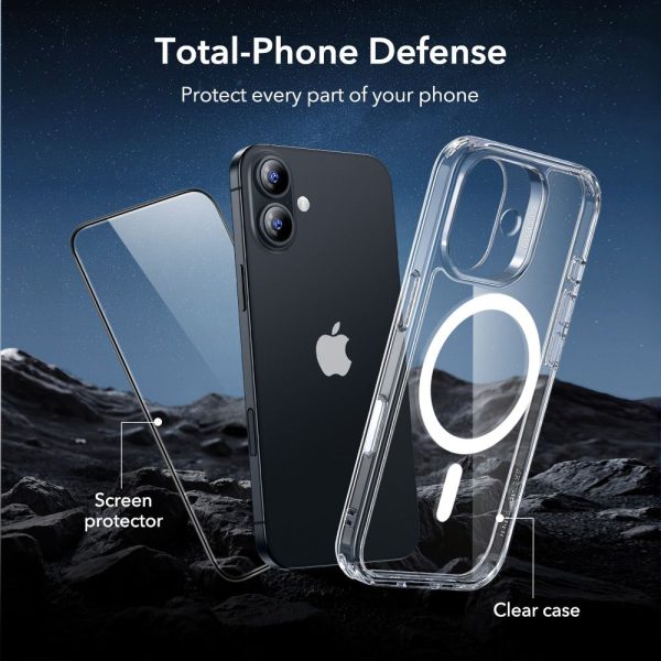 ESR CLASSIC HYBRID MAGSAFE & TEMPERED GLASS IPHONE 17 CLEAR - Image 5