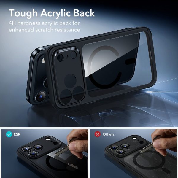 ESR CLASSIC HYBRID MAGSAFE & TEMPERED GLASS IPHONE 17 PRO CLEAR/BLACK - Image 5
