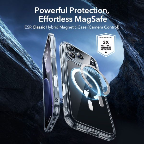 ESR CLASSIC HYBRID MAGSAFE & TEMPERED GLASS IPHONE 17 PRO MAX CLEAR - Image 2