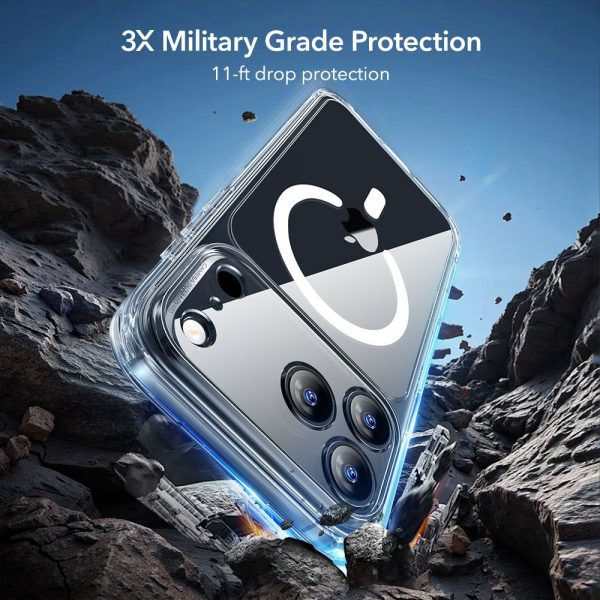 ESR CLASSIC HYBRID MAGSAFE & TEMPERED GLASS IPHONE 17 PRO MAX CLEAR - Image 4