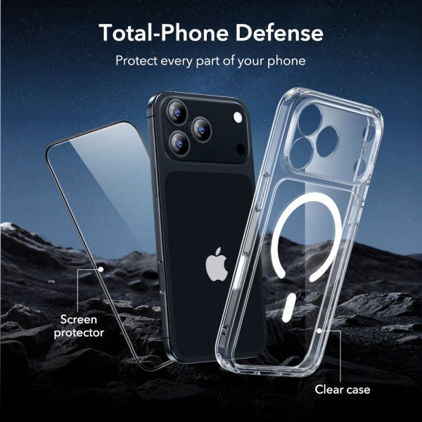 ESR CLASSIC HYBRID MAGSAFE & TEMPERED GLASS IPHONE 17 PRO MAX CLEAR - Image 5