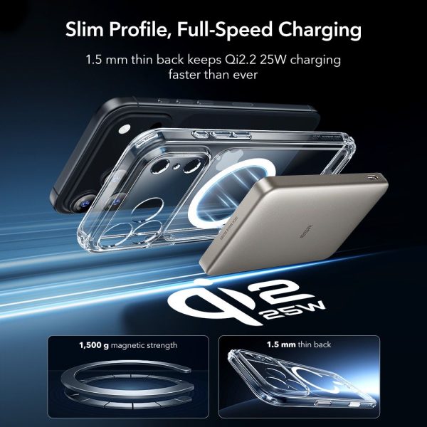 ESR CLASSIC HYBRID MAGSAFE & TEMPERED GLASS IPHONE 17 PRO MAX CLEAR - Image 6