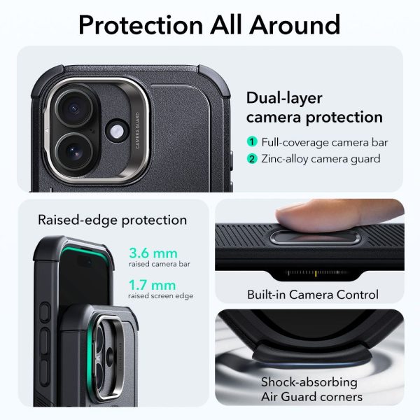 ESR CYBER KICKSTAND MAGSAFE IPHONE 17 BLACK - Image 2