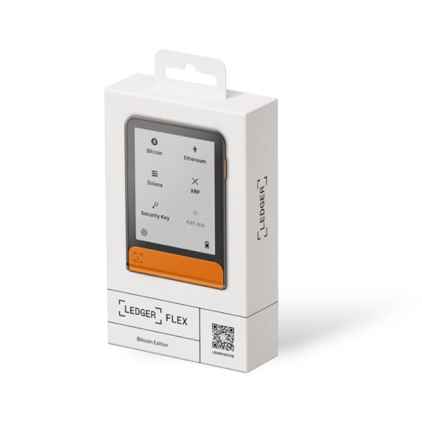 Ledger Flex Orange Crypto Hardware Wallet with Recovery Key (LEDGERFLEX-ORANGE-RK) - Image 9