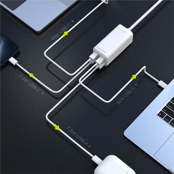 Mobile Origin GaN 100W Compact MultiHub Charger PW18 with 3x USB-C + USB-A (MO-100CMH-PW18) - Image 2