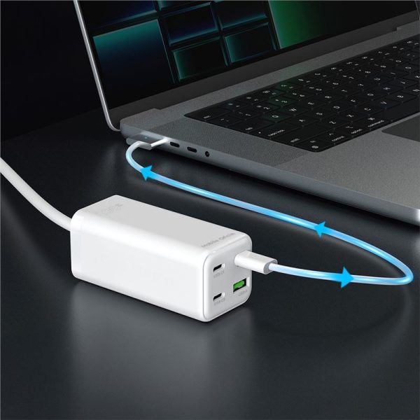 Mobile Origin GaN 100W Compact MultiHub Charger PW18 with 3x USB-C + USB-A (MO-100CMH-PW18) - Image 3
