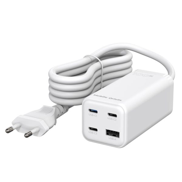 Mobile Origin GaN 100W Compact MultiHub Charger PW18 with 3x USB-C + USB-A (MO-100CMH-PW18) - Image 11