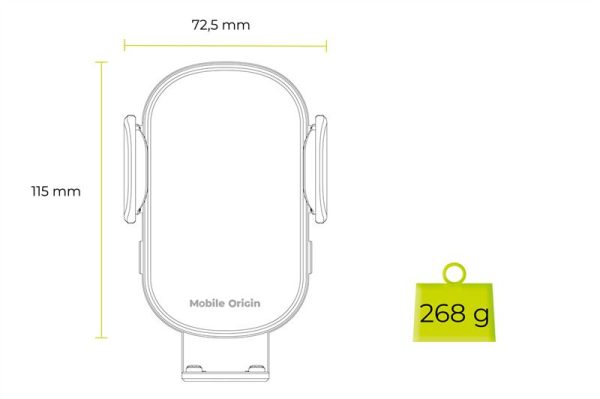 Mobile Origin Wireless Car Dash Charger 15W CA16 (MO-WCDCH-CA16) - Image 5