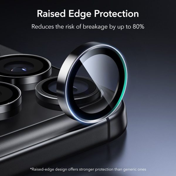 ESR ARMORITE CAMERA PROTECTOR IPHONE 14 PRO/14 PRO MAX/15 PRO/15 PRO MAX/16 PRO /16 PRO MAX/17 PRO/17 PRO MAX BLACK - Image 4