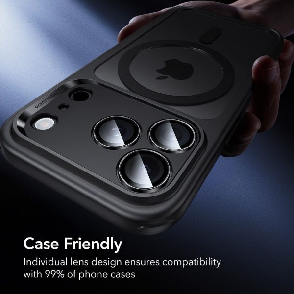 ESR ARMORITE CAMERA PROTECTOR IPHONE 14 PRO/14 PRO MAX/15 PRO/15 PRO MAX/16 PRO /16 PRO MAX/17 PRO/17 PRO MAX BLACK - Image 9