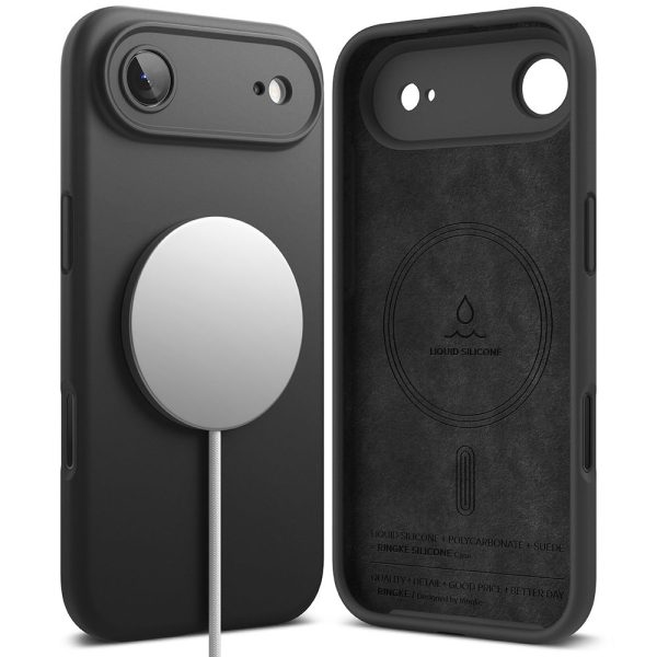 RINGKE SILICONE MAGNETIC MAGSAFE IPHONE 17 AIR BLACK - Image 2