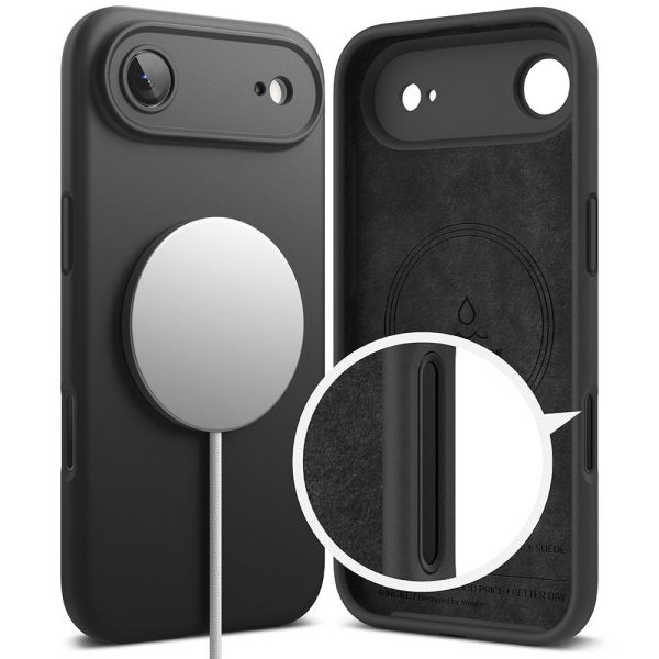 RINGKE SILICONE MAGNETIC MAGSAFE IPHONE 17 AIR BLACK - Image 3