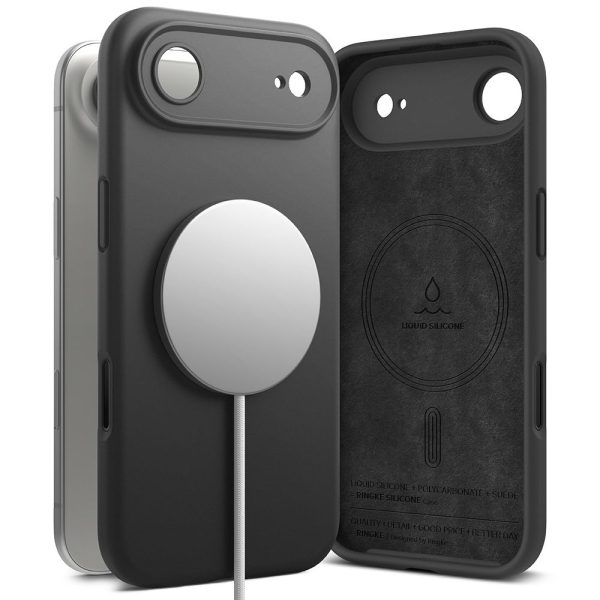 RINGKE SILICONE MAGNETIC MAGSAFE IPHONE 17 AIR BLACK