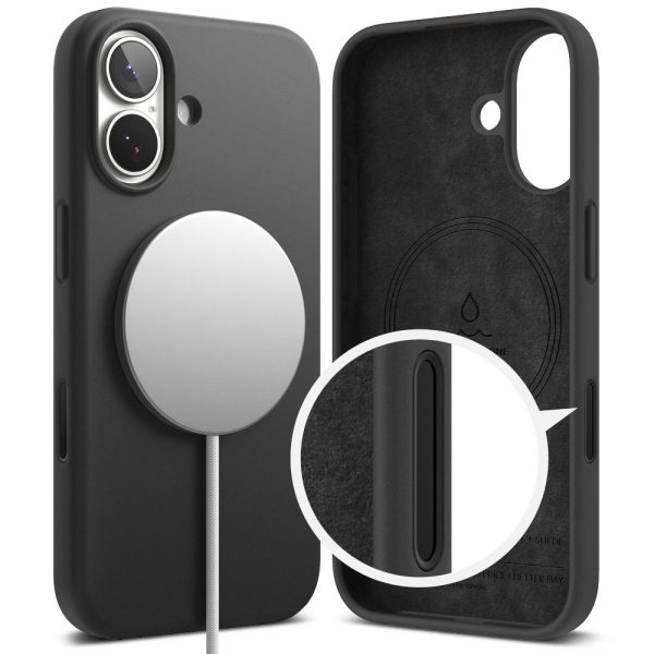 RINGKE SILICONE MAGNETIC MAGSAFE IPHONE 17 BLACK - Image 3